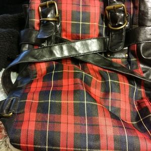 Red Plaid Purse